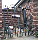 Photo of a closed ladies toilet